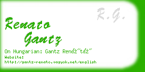 renato gantz business card